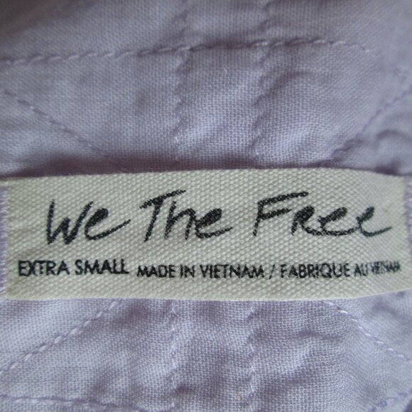 We The FREE PEOPLE Sz XS Sunray Croped Oversized Cotton Babydoll Top Blouse - Picture 10 of 11